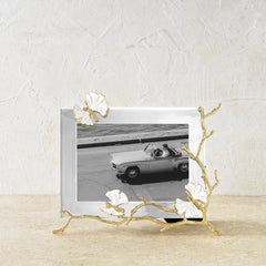 Butterfly Ginkgo Gold Reflective Frame (5x7)