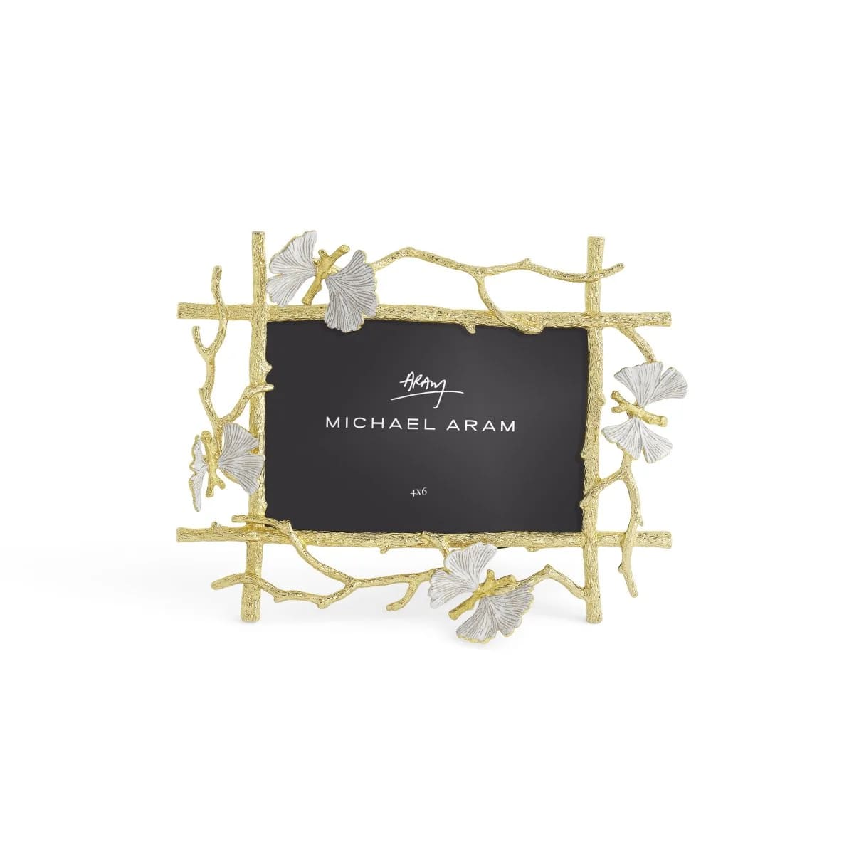 Butterfly Ginkgo Gold Frame (4x6)