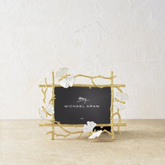 Butterfly Ginkgo Gold Frame (4x6)