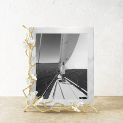 Butterfly Ginkgo Gold Reflective Frame (8x10)