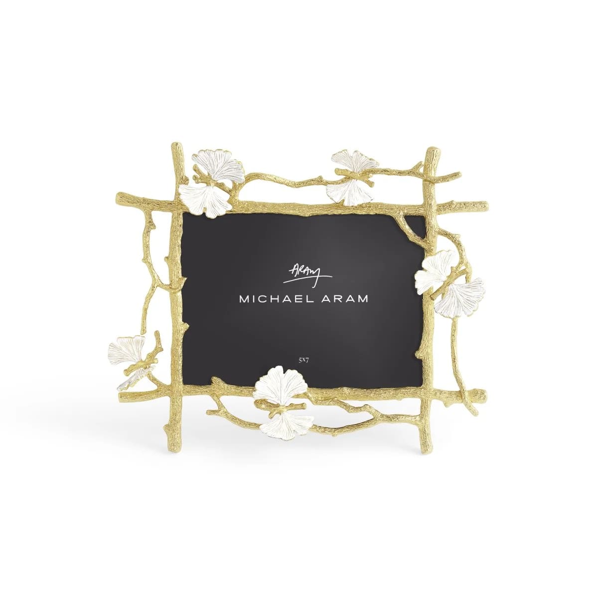 Butterfly Ginkgo Gold Frame (5x7)