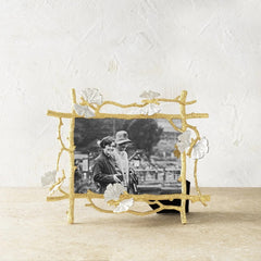 Butterfly Ginkgo Gold Frame (5x7)
