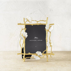 Butterfly Ginkgo Gold Frame (5x7)