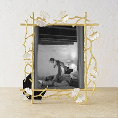 Butterfly Ginkgo Gold Frame (8x10)