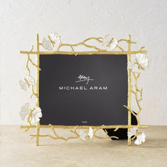 Butterfly Ginkgo Gold Frame (8x10)