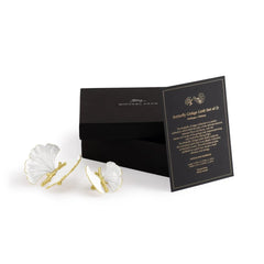 Butterfly Ginkgo Gold Decorative Objects Set of 2