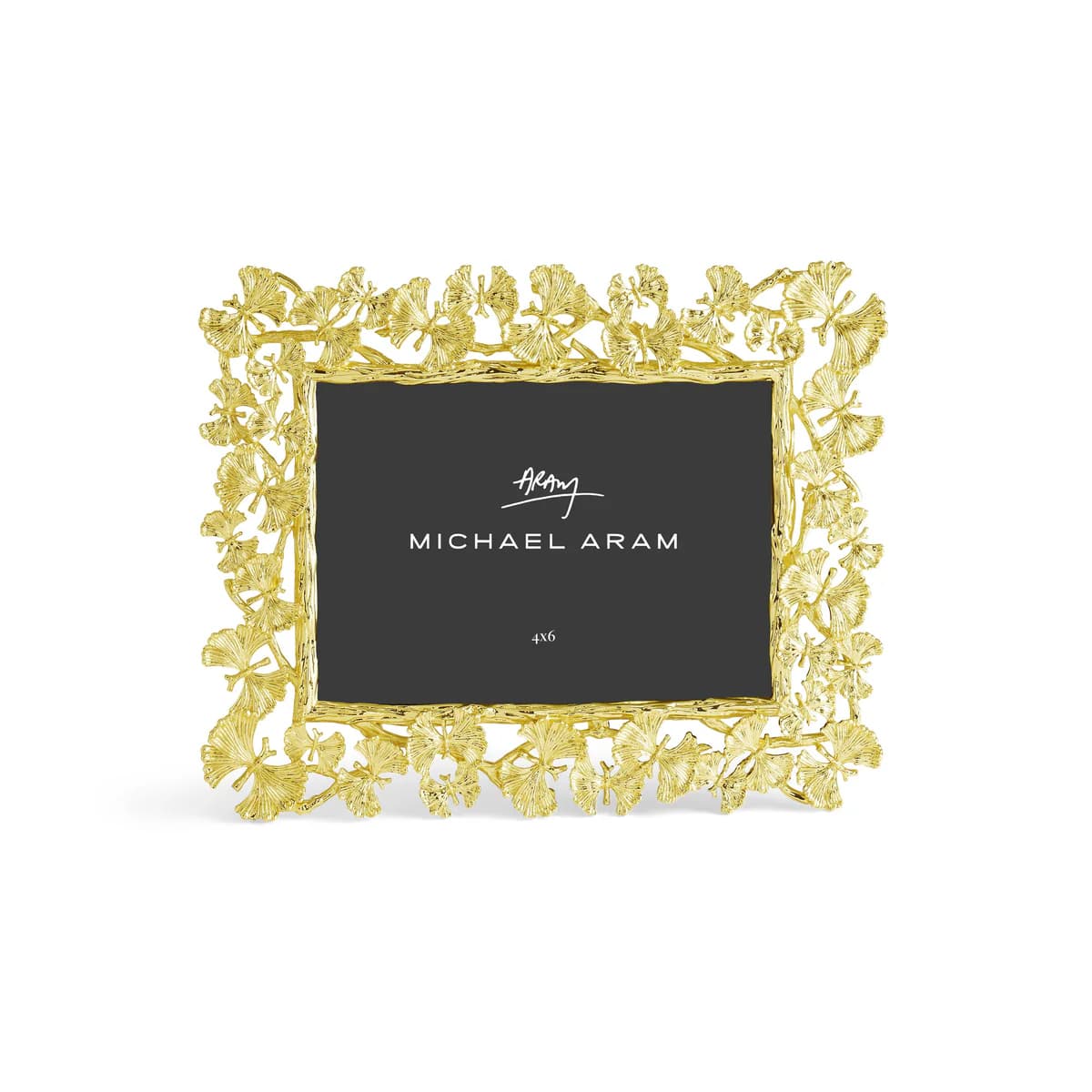 Butterfly Ginkgo Gold Sculpted Frame (4x6)