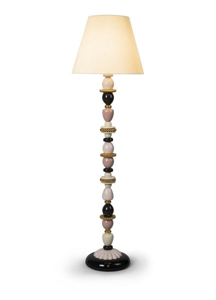 Firefly Floor Lamp. Pink And Golden Luster. (us)