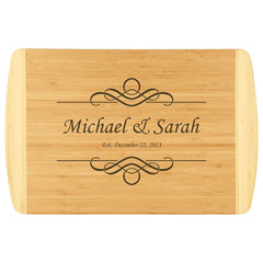 18x12 Bamboo 2-Tone Cutting Board
