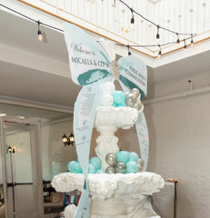 True Tiffany Blue Bow Shaped Seating Chart