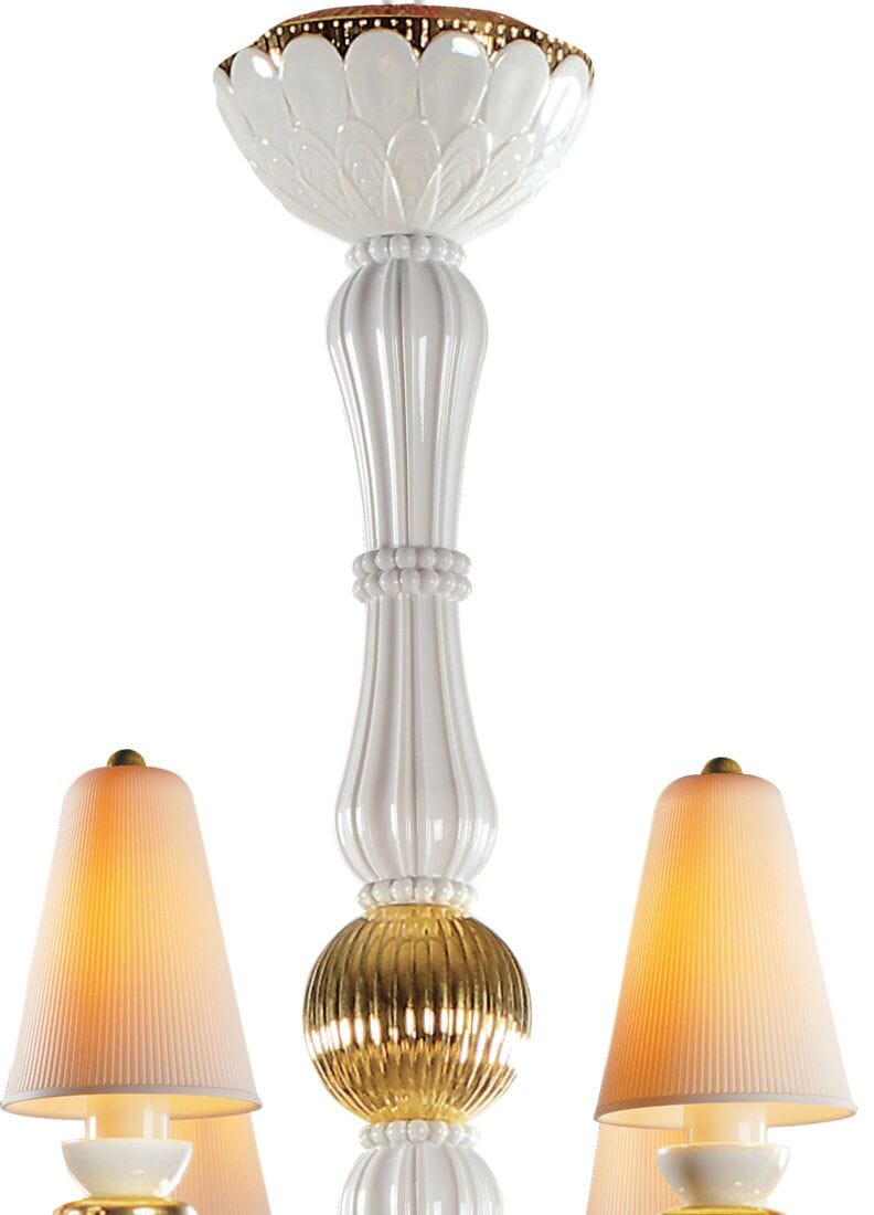 Ivy And Seed 8 Lights Chandelier, Golden Luster (US)
