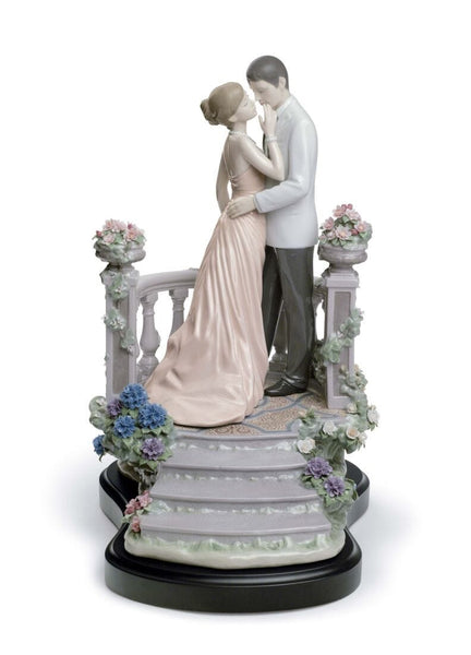 Moonlight Love Couple Figurine. Limited Edition