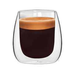 Verona Double-Wall Glass Cups - (Set of 2) 80 ml