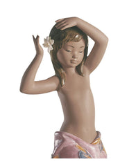 Tropical Flower Girl Figurine