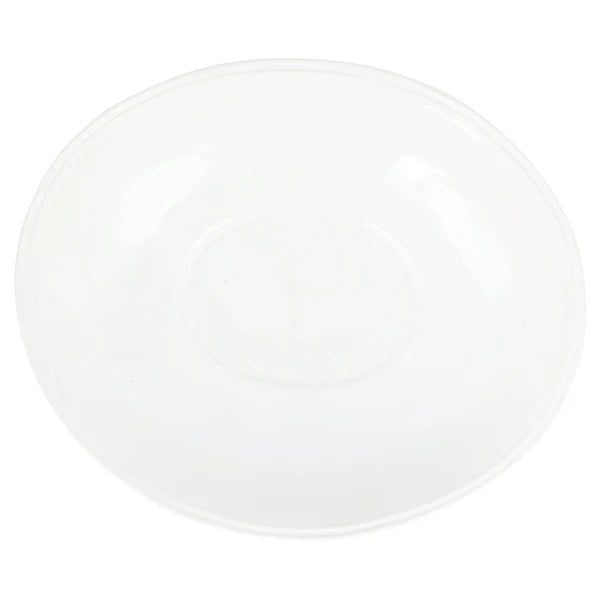 Aria White Oval Shallow Bowl