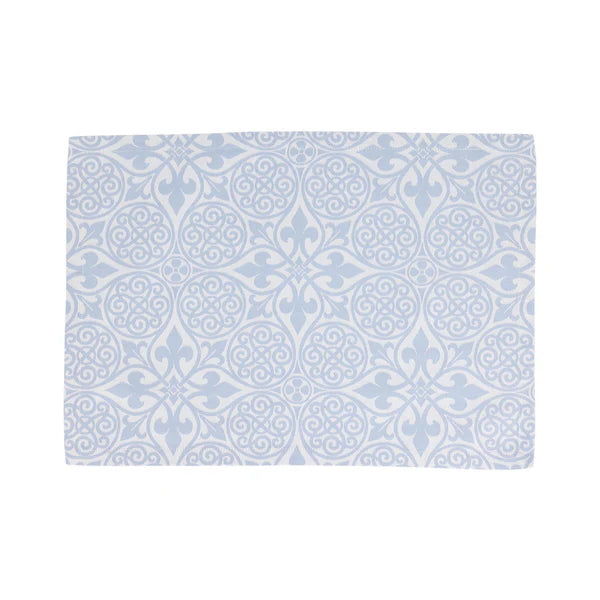 Damask Blue Placemats - Set of 4