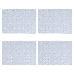 Damask Blue Placemats - Set of 4
