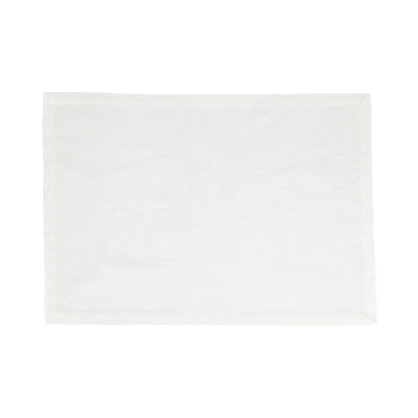 Damask White Placemats - Set of 4