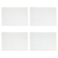 Damask White Placemats - Set of 4