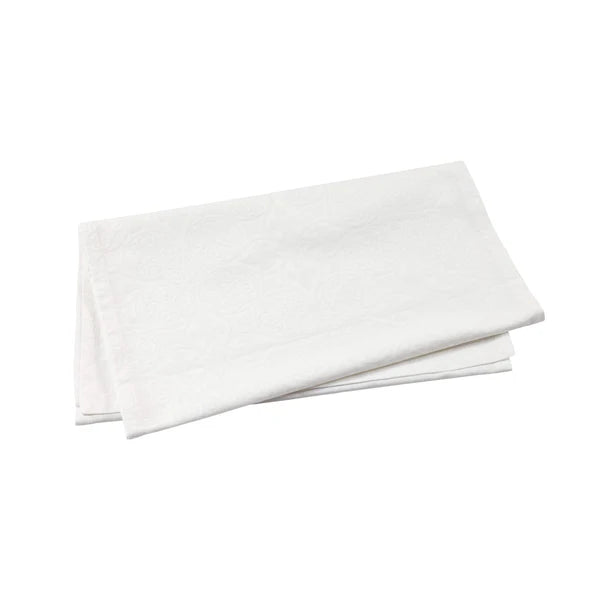 Damask White Runner