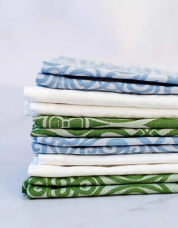 Damask White Runner