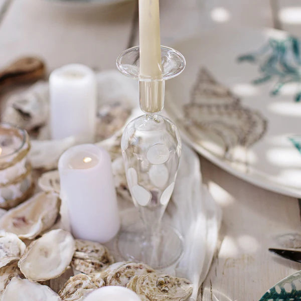 Drop White Candlesticks - Set of 2