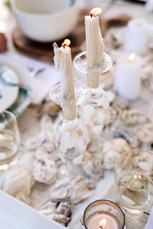 Drop Blue Candlesticks - Set of 2