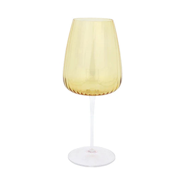 Francesca Amber Water Glass