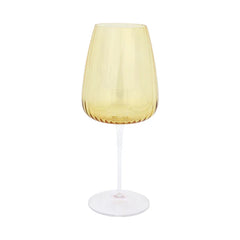Francesca Amber Water Glass