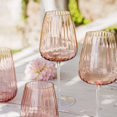 Francesca Blush Wine Glass