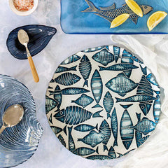 Isola Glass Round Platter