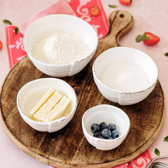 Lastra White Assorted Prepping Bowls - Set of 4