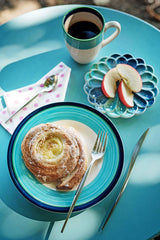 Lisbon Cobalt and Aqua Stripe Mug