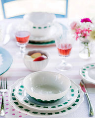 Lisbon Green Brushstroke Cereal Bowl