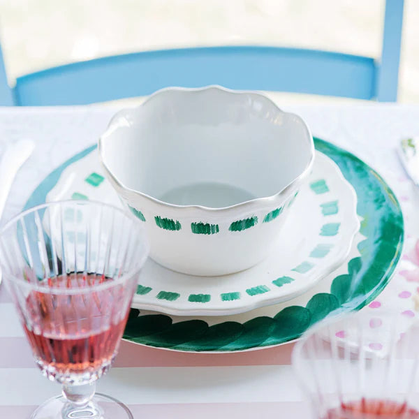 Lisbon Green Stitch Cereal Bowl
