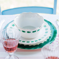Lisbon Green Stitch Cereal Bowl