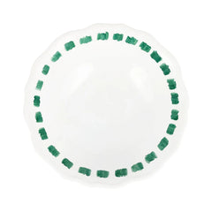 Lisbon Green Stitch Serving Bowl