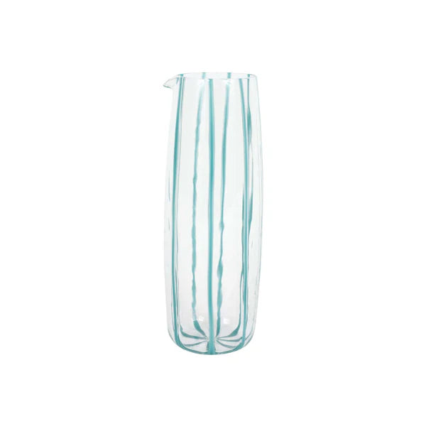 Nuovo Stripe Teal Pitcher