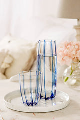 Nuovo Stripe Blue Pitcher