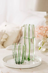 Nuovo Stripe Green Pitcher