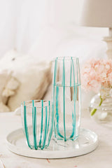 Nuovo Stripe Teal Pitcher