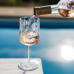 Superglass Blue Wine Glass