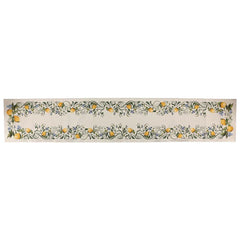 Tavola Lemons with Blue Flowers Runner