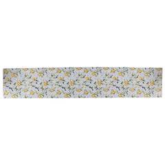 Tavola Lemons with White Flowers Runner