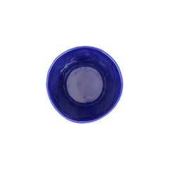 Viva Garden Cobalt Embossed Leaves Cachepot