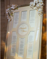 Swarovski Satin and Pearl Seating Chart Rental