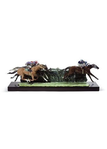 At The Derby Horses Sculpture. Limited Edition