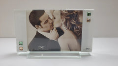 Italian Photo Frame w. Amber and Teal Crystals