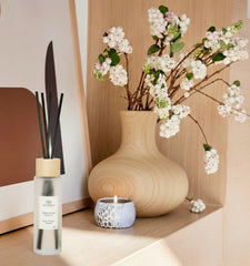 Round White Bottle Diffuser - "White Flower" scent