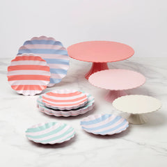 Bamboo Cake Stand, Pink, Large